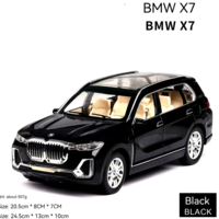 Метална кола с отварящи се врати капаци светлини и звуци BMW X7 1:24
