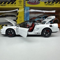 Метална кола с отварящи се врати, капаци, светлини и звуци HONDA Acura NSX 1:24