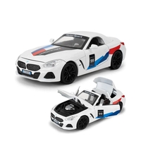 Метална кола с отварящи се врати и капаци светлини и звуци BMW Z4 M40i Motorsport 1:24