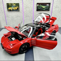 Метална кола с отварящи се врати, капаци, светлини и звуци HONDA Acura NSX 1:24