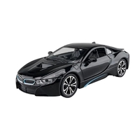 Метална кола с отварящи се врати и капаци светлини и звуци BMW i8 1:24