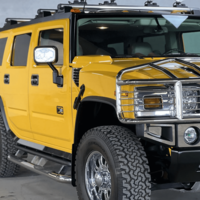 Метален джип с отварящи се врати капаци светлини и звуци Hummer H2 1:18