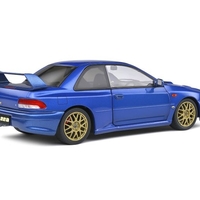Метална кола Subaru Impreza 22b Sonic Blue 1998 - Solido 1:18