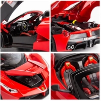 Метална кола с отварящи се врати и капаци светлини и звуци Ferrari LaFerrari Aperta 1:24