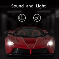 Метална кола с отварящи се врати и капаци светлини и звуци Ferrari LaFerrari Aperta 1:24