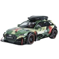 Метална кола с отварящи се врати капаци светлини и звуци Audi RS6 Sport Камуфлажна 1:24