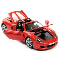 Метална кола с отварящи се врати и капаци MSZ PORSCHE CARERA GT 1:24