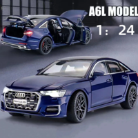 Метална кола с отварящи се врати светлини и звуци Audi A6L 1:24