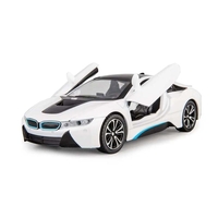 Метална кола с отварящи се врати и капаци светлини и звуци BMW i8 1:24