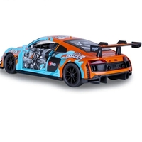 Метална кола с отварящи се врати и капаци светлини и звуци MSZ AUDI R8 LMS 1:24