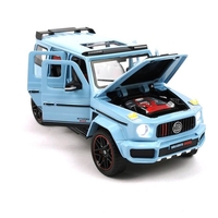 Метален джип с отварящи се врати светлини и звуци Mercedes Benz G-Class Brabus G800 1:24