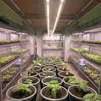 Универсална LED лампа за растения 25W