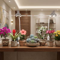 Универсална LED лампа за растения 25W