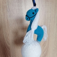 Коледно конче синьо