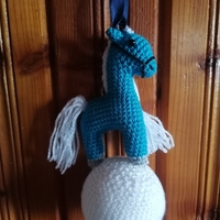 Коледно конче синьо