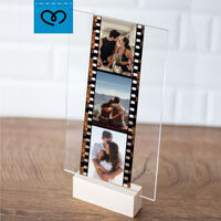 Рамка с Ретро Фото Лента – Колаж с 3 Снимки | Подарък за Рожден ден