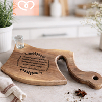 Дървена дъска за рязане и чашка за ракия | Подарък за рожден ден