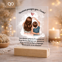 Подарък за син – персонализирана картичка за рожден ден за момче - специално послание