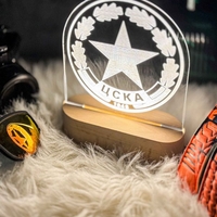 ЦСКА Лампа с Логото на Любим Отбор – Персонализиран Подарък за Фенове ЦСКА