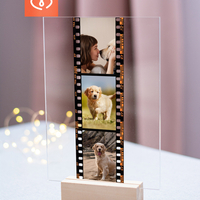 Персонализиран Плакет с Ретро Фото Лента – Колаж с 3 Снимки