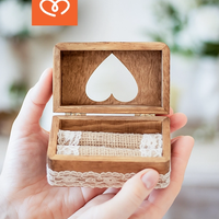 Сватбена кутия за пръстени | Винтич сватба | Дървена кутия за пръстени