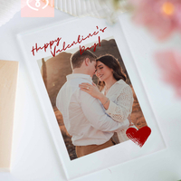 Подарък за влюбени – персонализиран плакет със снимка за Свети Валентин