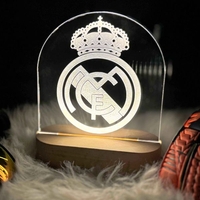 Футболна Лампа с Лого на Отбор  Реал Мадрид – подарък за фен