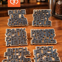 Подложки за чаши със забавни надписи – оригинален подарък