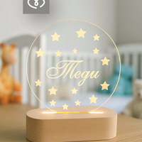 Детска настолна лампа с име – подарък за рожден ден за дете