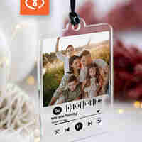 Spotify Висулка за кола със снимка | Висулка за автомобил с любима песен и снимка