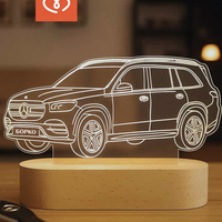 Нощна лампа Кола | Подарък за любителите на автомобили | Персонализирана настолна лампа