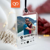 Spotify Висулка за кола със снимка | Висулка за автомобил с любима песен и снимка