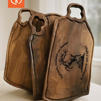 Ръчно изработена орехова дъска – Голямо Плато за сервиране | гравирана по избор