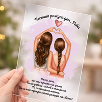 Подарък за майка и дъщеря с послание – персонализиран подарък изненада