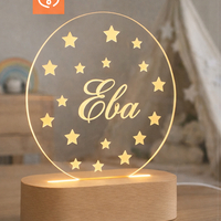 Детска настолна лампа с име – подарък за рожден ден за дете