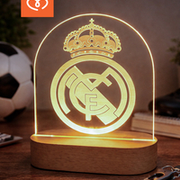 Футболна Лампа с Лого на Отбор  Реал Мадрид – подарък за фен