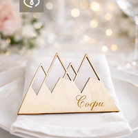 Табелки с имена за сватба – декорация за маса и подарък за гости - планина