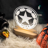 ЦСКА Лампа с Логото на Любим Отбор – Персонализиран Подарък за Фенове ЦСКА