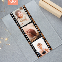 Персонализиран Плакет с Ретро Фото Лента – Колаж с 3 Снимки