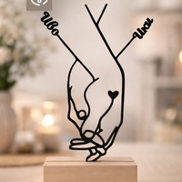 Романтичен подарък за влюбени – Изненада персонализиран плакет Обичам те