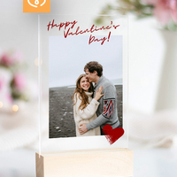 Подарък за влюбени – персонализиран плакет със снимка за Свети Валентин