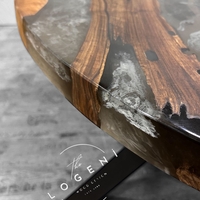 Епоксидна маса от масивно дърво – Oval | LogeniWood