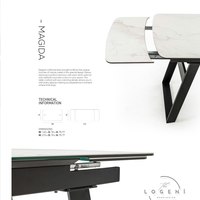 MAGIDA – Дизайнерска маса със синтерована порцеланова плоча