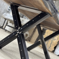 Маса от естествено дърво с пушек епоксид – Natural Edge Design