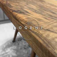 Кафяво пигментиран плот с прозрачен епоксид