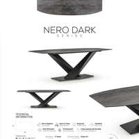 Дизайнерска керамична маса NERO