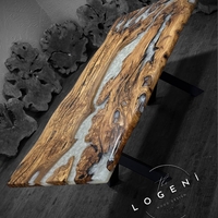 Ръчно изработена епоксидна маса от маслиново дърво