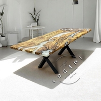 Ръчно изработена епоксидна маса от маслиново дърво