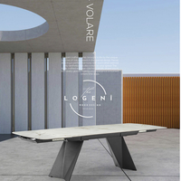 VOLARE – дизайнерска маса с керамичен плот