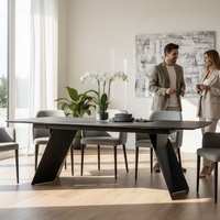 VOLARE – дизайнерска маса с керамичен плот